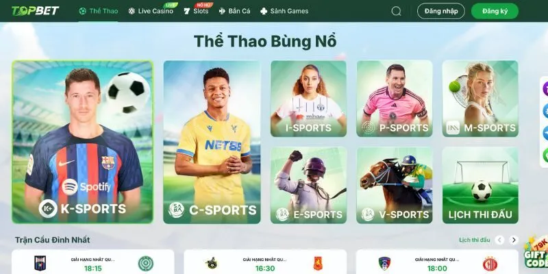 Tận hưởng chuyên mục thể thao bùng nổ